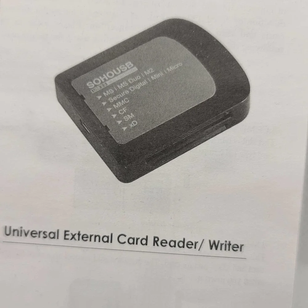 Universal external card reader/writer PC & MAC